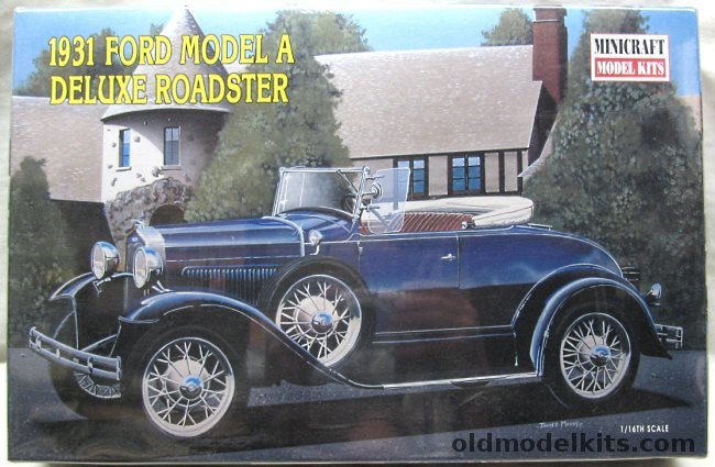 Minicraft 1/16 1931 Ford Model A Roadster, 11221 plastic model kit